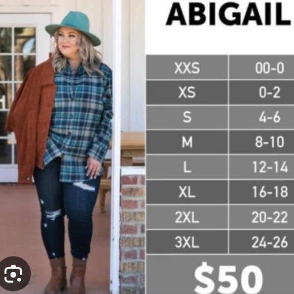 LuLaRoe Abigail Button Down Navy Blue Shacket - Picture 13 of 13